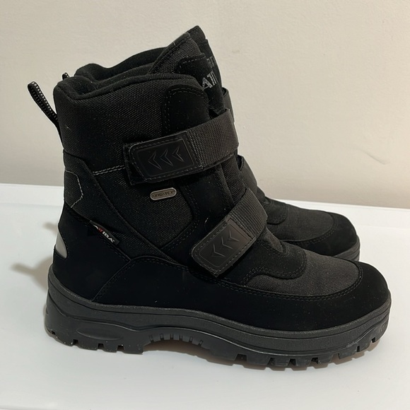 Attiba Black Tall Snow Boots Velcro Men’s 8 or Women’s 10 EU Size 43 Above Ankle - Picture 7 of 15